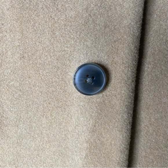 Calvin Klein Camel Wool Blend Overcoat Size 42L Slim Fit - Picture 13 of 16